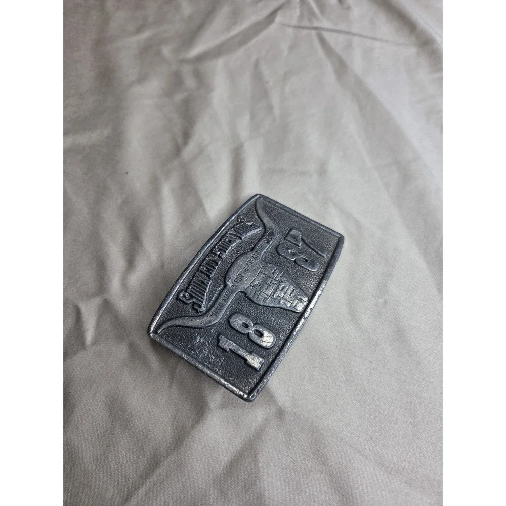 Vintage Sioux City Stock Yards 1887 Belt Buckle